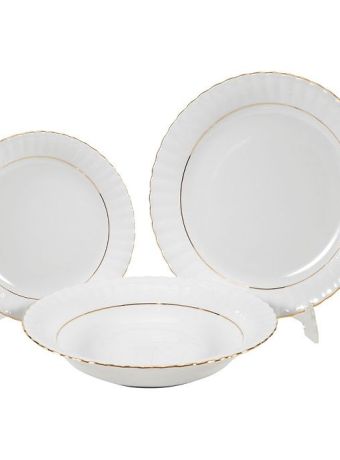 talerz płytki  24 cm Iwona  linia złota 014